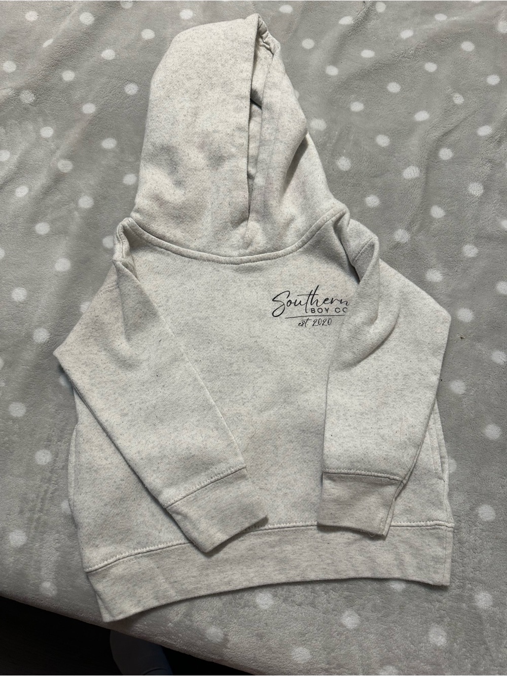 Kids Light Gray Hoodie Sweatshirt